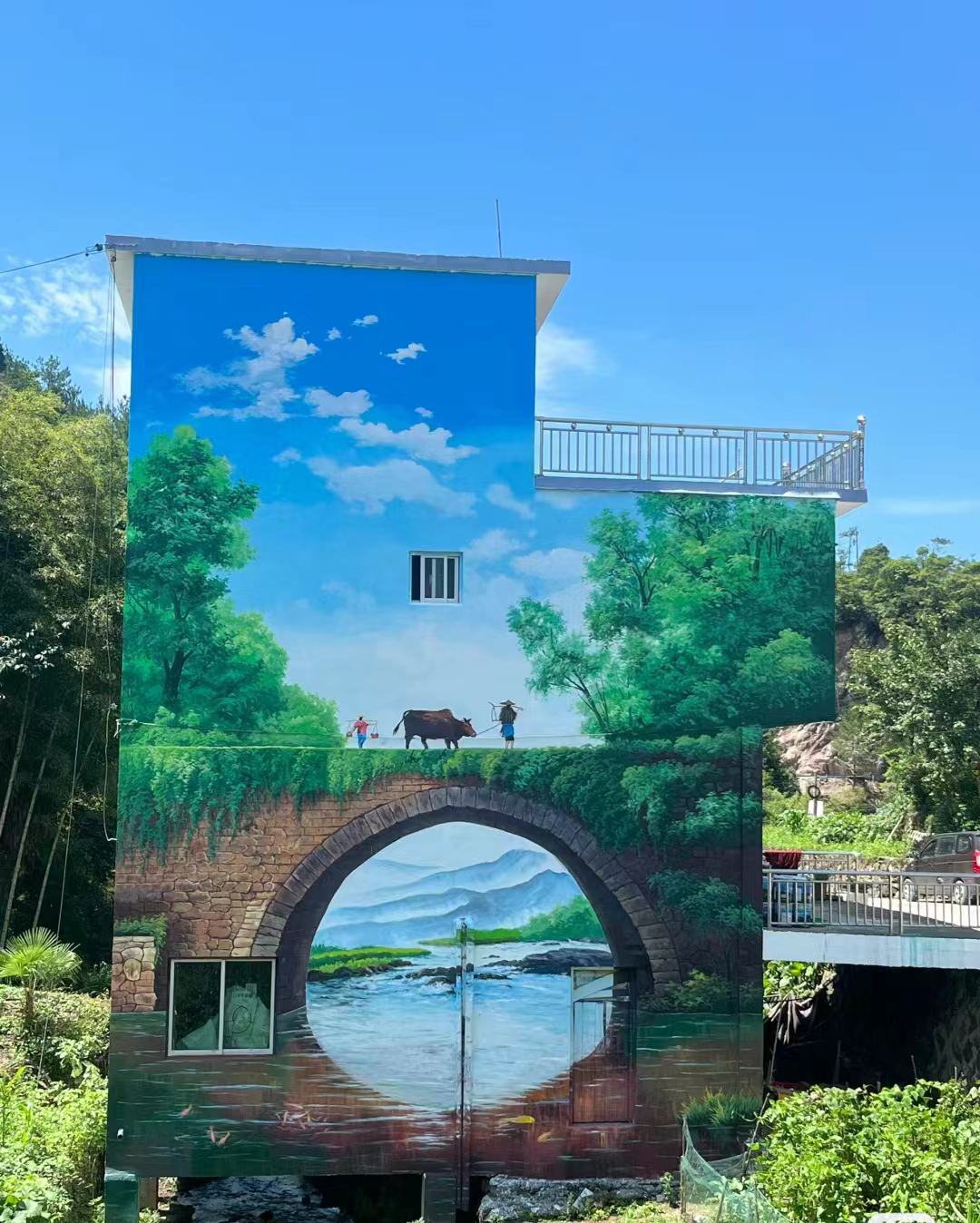 外墙彩绘手绘墙绘画团队